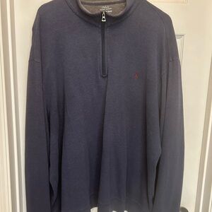 Polo by Ralph Lauren Blue Zip Up Pullover Classic Style